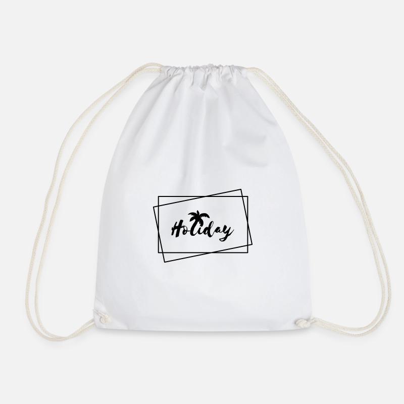 Holiday - Drawstring Bag - white