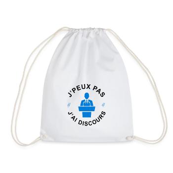 je peux pas j'ai discours - Sac de sport léger - blanc - Devant