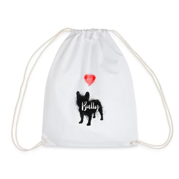 Amour de bouledogue français - Sac de sport léger - blanc - Devant