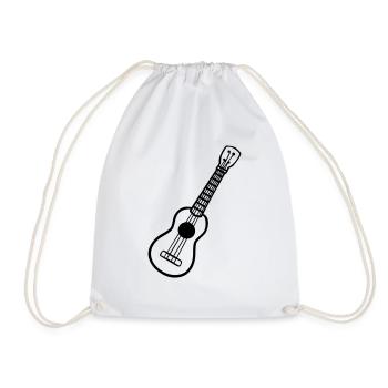 Ukulele - Turnbeutel - Weiß - Vorne