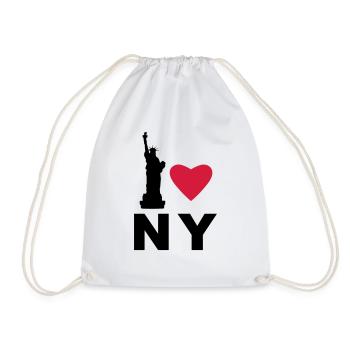 Ich liebe new york - Turnbeutel - Weiß - Vorne