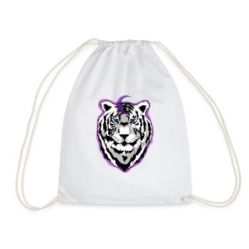 tigre de la nuit - Sac de sport léger - blanc - Devant