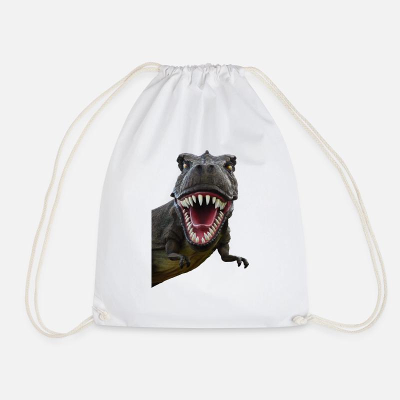 Dinosaurier - Turnbeutel - Weiß