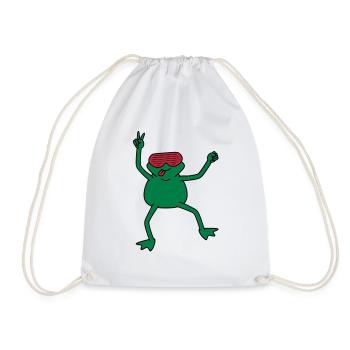 funky_frog - Sac de sport léger - blanc - Devant