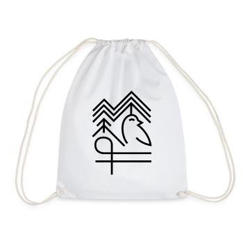 Goethe's Spring - Drawstring Bag - white - Front