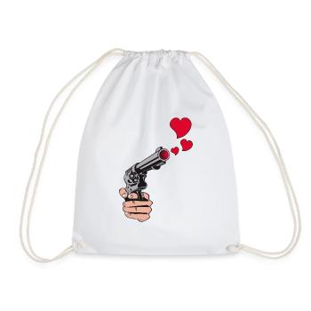 gunshot hearts - Sac de sport léger - blanc - Devant