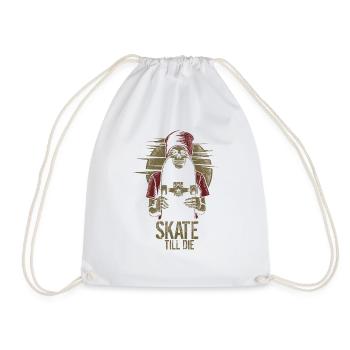 Skate Till Die - Drawstring Bag - white - Front