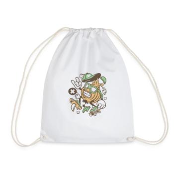 Onion Skater idée cadeau pour les enfants de skateboard - Sac de sport léger - blanc - Devant