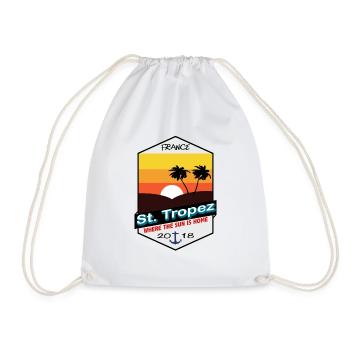 Saint-Tropez - France - Vintage - Sac de sport léger - blanc - Devant