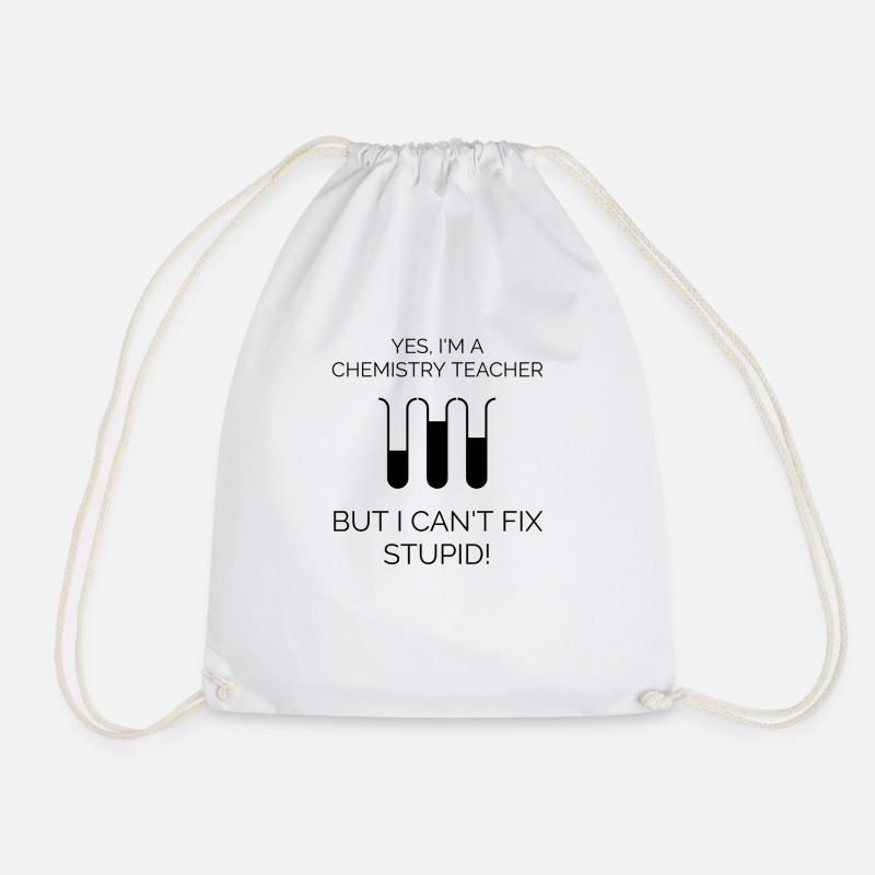 chemistry - Drawstring Bag - white