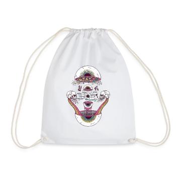 lsd - Drawstring Bag - white - Front
