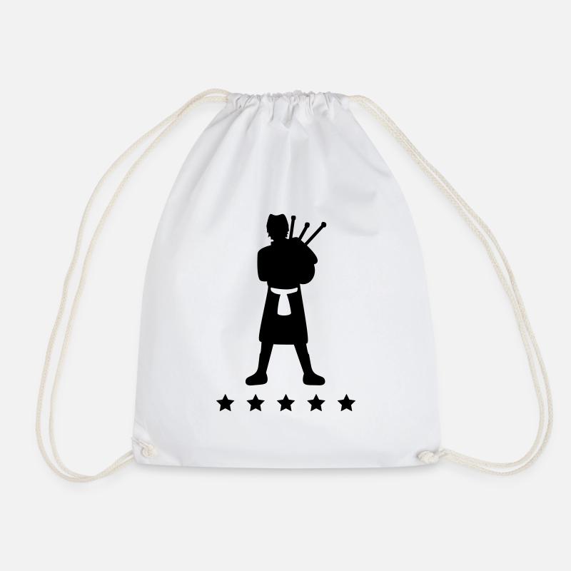 Bagpiper Star - Sac de sport léger - blanc