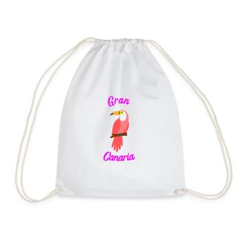 Gran Canaria - Drawstring Bag - white - Front