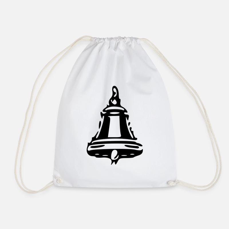 glocke Glocken läuten text name beliebt bauer - Turnbeutel - Weiß