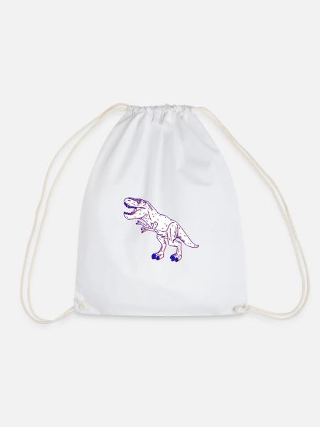 t-rex 3D - Sac de sport léger - blanc