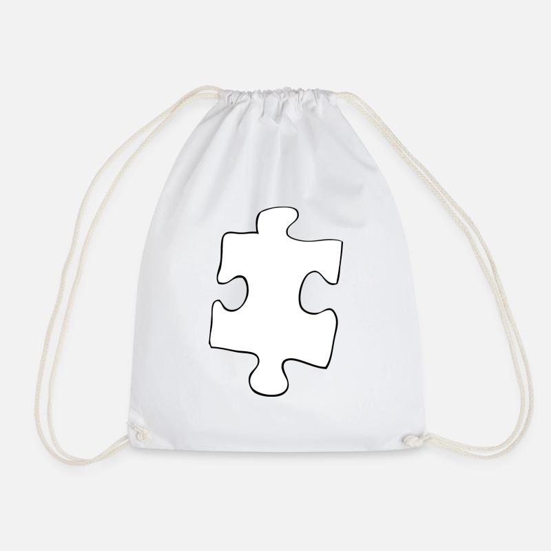 puzzle - Turnbeutel - Weiß