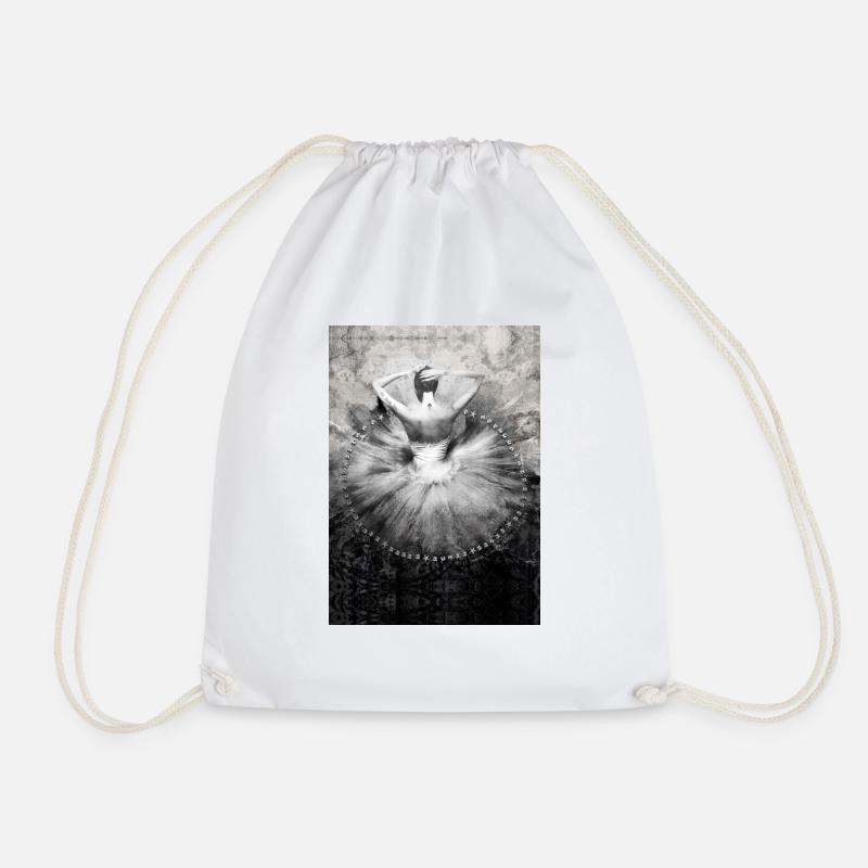 ballerina - Drawstring Bag - white
