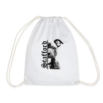 Staffordshire bull terrier - Sac de sport léger - blanc - Devant