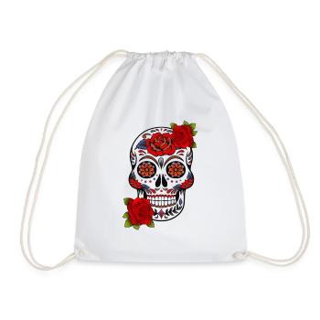 Crâne Mexique - Sac de sport léger - blanc - Devant