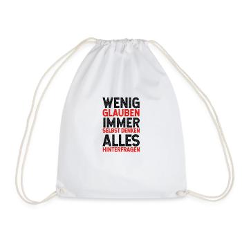 Pandemie, Virus, Überwachung, Gesetze, Freiheit - Turnbeutel - Weiß - Vorne