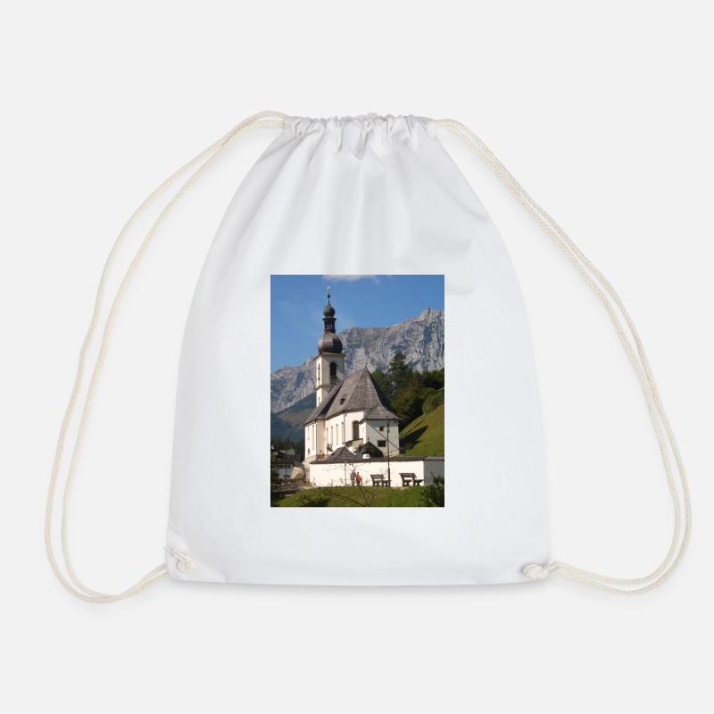 Ramsauer Kirche bei Berchtesgaden - Turnbeutel - Weiß