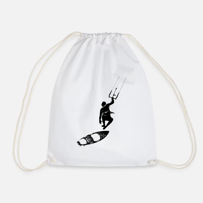 Kitesurfen - Turnbeutel - Weiß