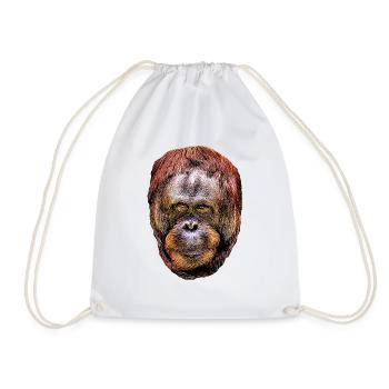 Orang-Utan 2 - Turnbeutel - Weiß - Vorne
