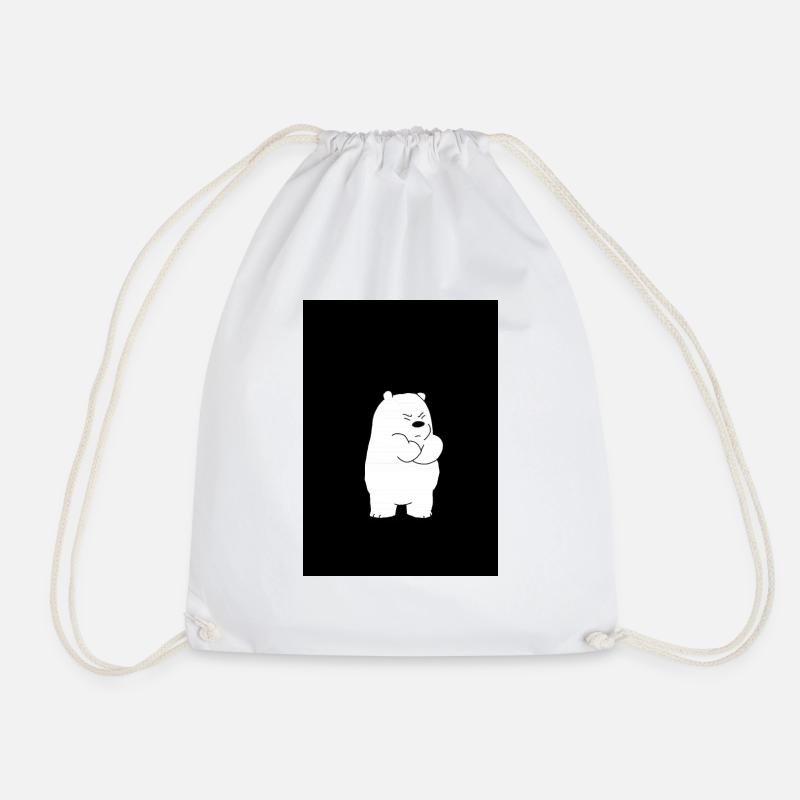 polar sulks - Drawstring Bag - white