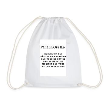philosopher - Sac de sport léger - blanc - Devant