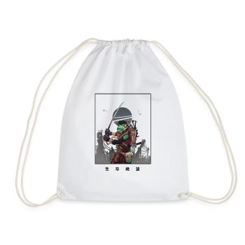 Samurai futuriste - Sac de sport léger - blanc - Devant