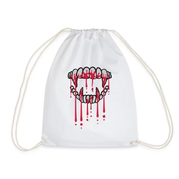 Gouttes de sang vampire - Sac de sport léger - blanc - Devant