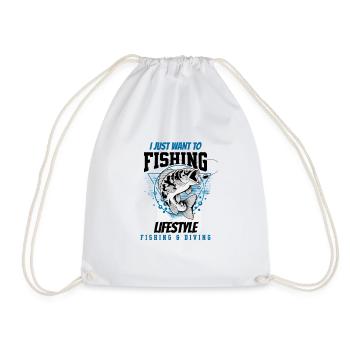Fishing Lifestyle - Sac de sport léger - blanc - Devant