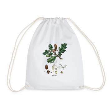 Oak - Drawstring Bag - white - Front