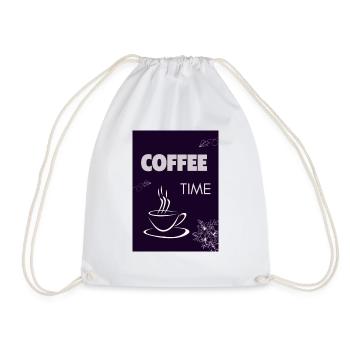 Coffee Time - Turnbeutel - Weiß - Vorne