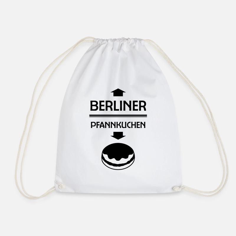 Berliner Pfannkuchen - Turnbeutel - Weiß