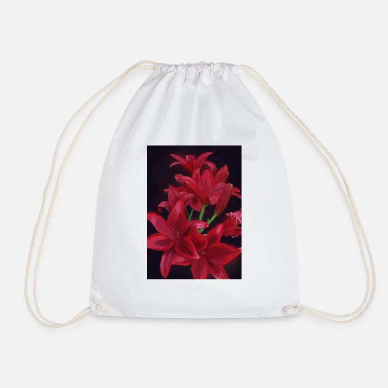Flowerpower - Turnbeutel - Weiß