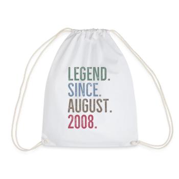 Légende depuis août 2008 - Sac de sport léger - blanc - Devant