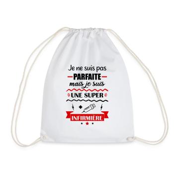 Pas parfaite infirmière - Sac de sport léger - blanc - Devant