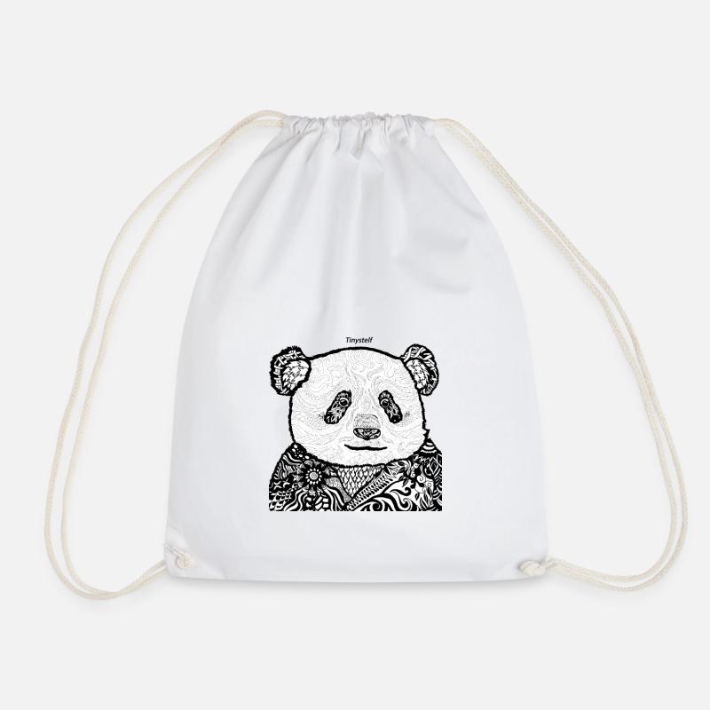 PANDA MANDALAS - Turnbeutel - Weiß
