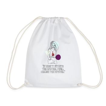 Independent Woman - Drawstring Bag - white - Front