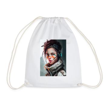 Cybergirl du futur - Sac de sport léger - blanc - Devant