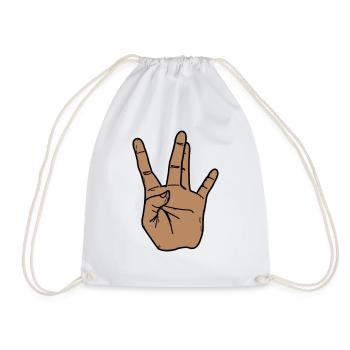 West Coast - Drawstring Bag - white - Front