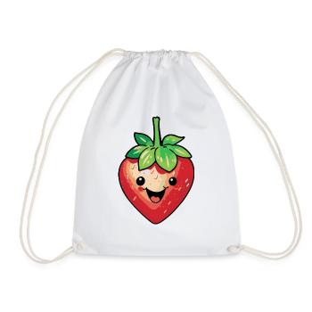 Bande dessinée Fraise - Sac de sport léger - blanc - Devant