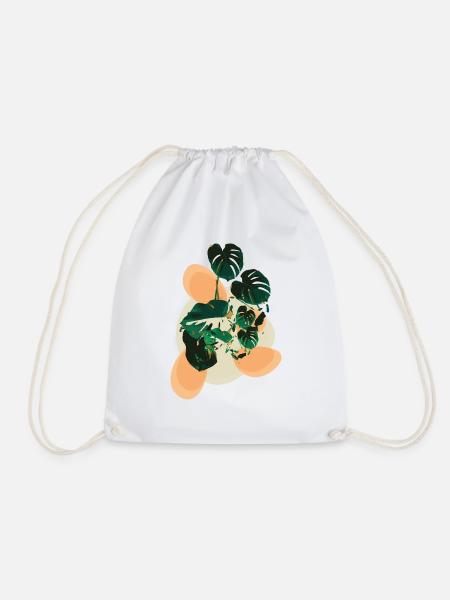 Monstera Flavour - Turnbeutel - Weiß
