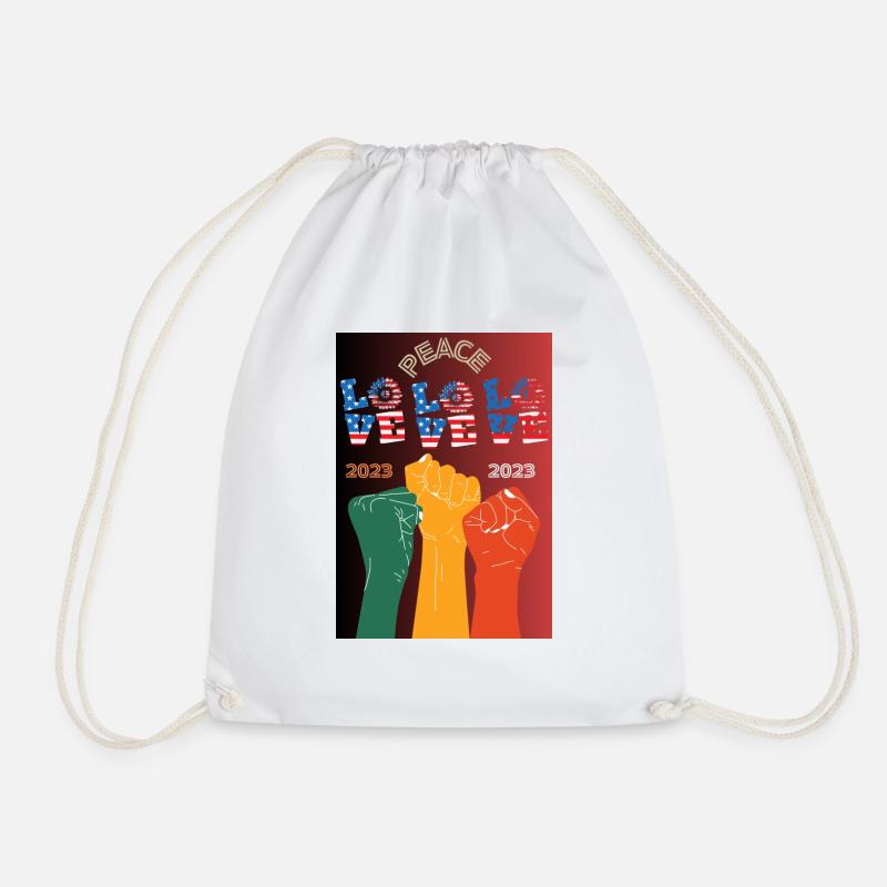 Afro-inspired pattern is sure to captivate your - Turnbeutel - Weiß