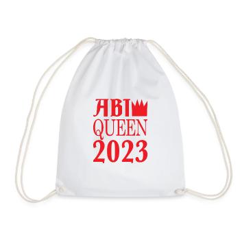 Abi Spruch queen - Drawstring Bag - white - Front
