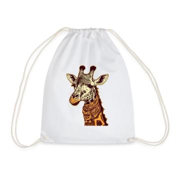 Lydia die Giraffe - Turnbeutel - Weiß - Vorne