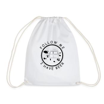SUIVEZ-MOI J’AI DE LA BIÈRE - Sac de sport léger - blanc - Devant