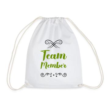 Team Member - Drawstring Bag - white - Front