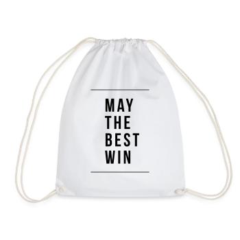 May the best win - Que le meilleur gagne - Sac de sport léger - blanc - Devant